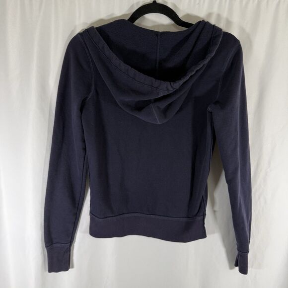 Aerie Hoodie Women's XS Blue Lower East Side New York Pockets Pullover Cotton - Picture 6 of 8
